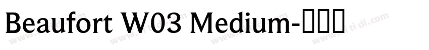 Beaufort W03 Medium字体转换
